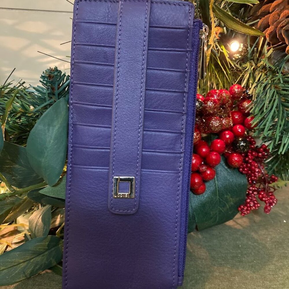 Lodis Long Stacker Wallet - Purple